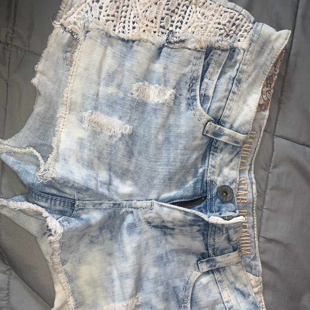 denim shorts